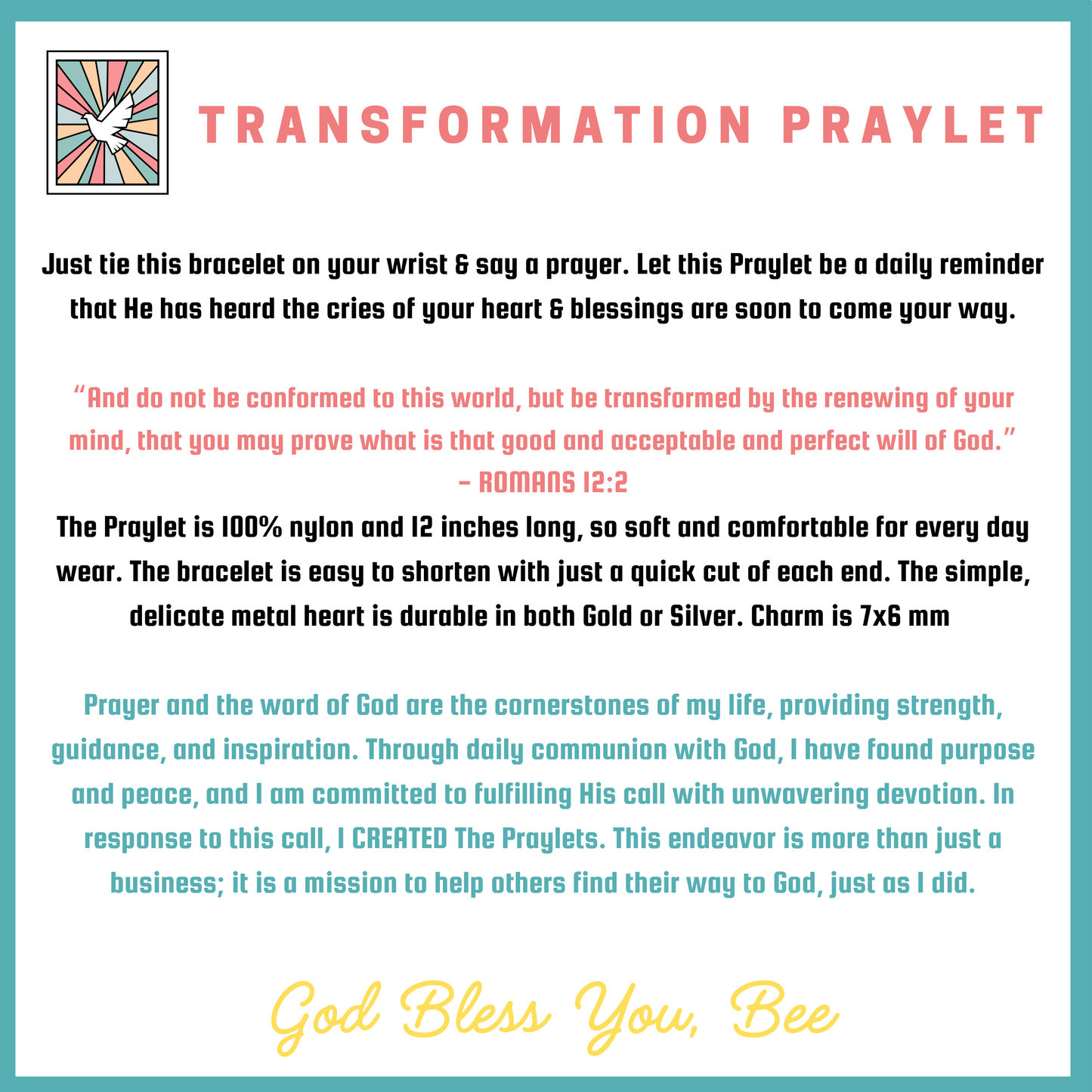 THE TRANSFORMATION Praylet